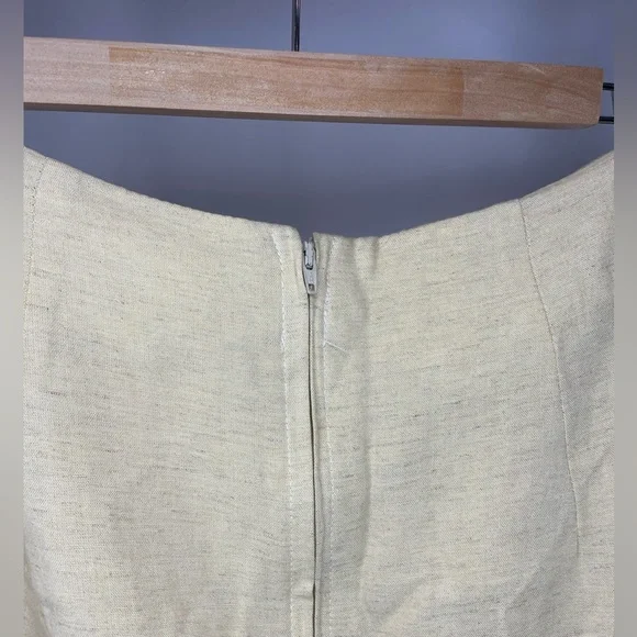 Linen Midi Skirt - Picture 4 of 4